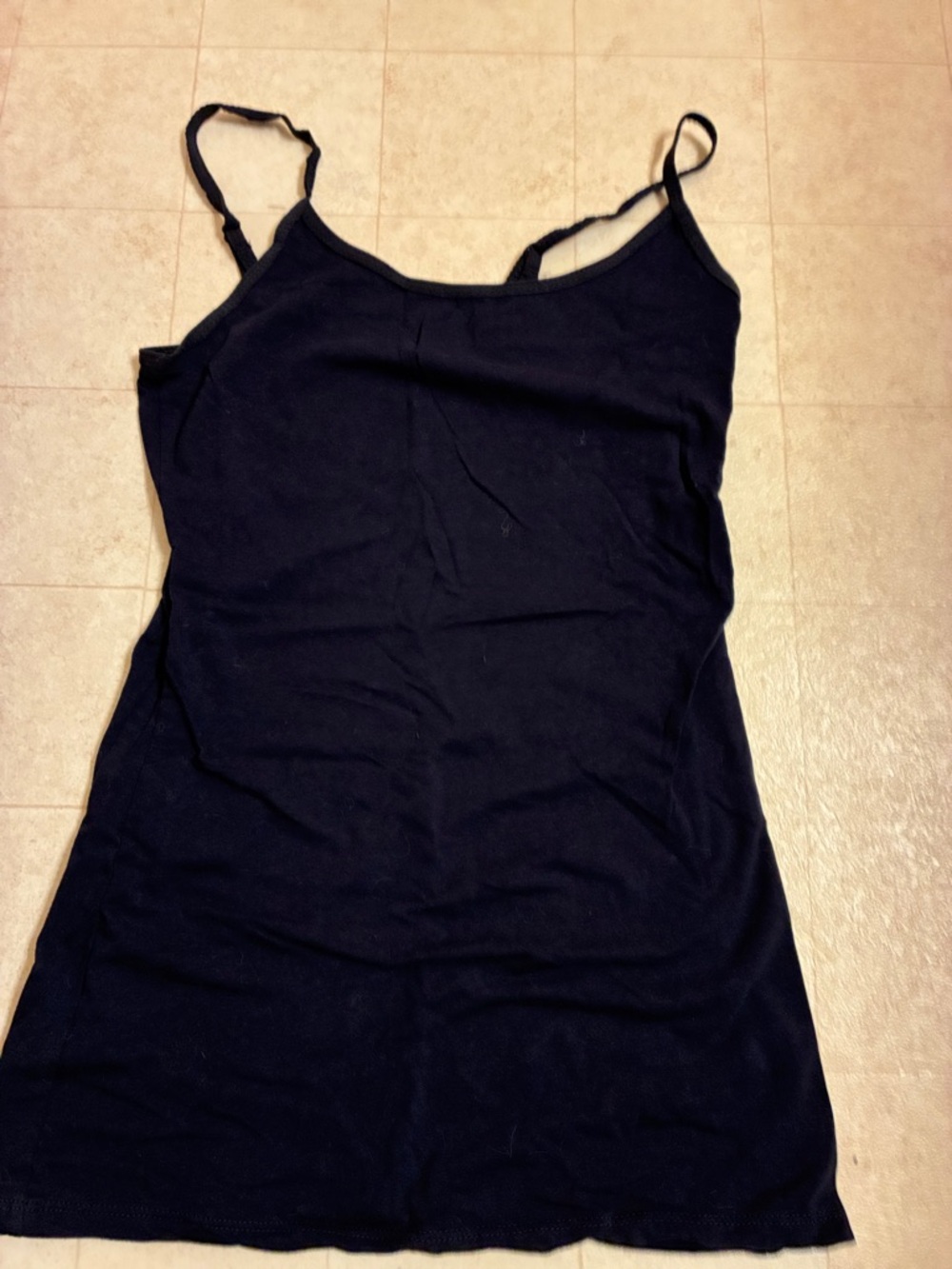 Active Basic Dark Navy Women's Slim-Fit Camisole Tank